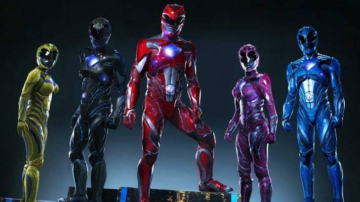 Iron-Man-like suits ... The Power Rangers will be the subject of a new Hollywood film in 2017. Photo: Entertainment Weekly / Tim Palen