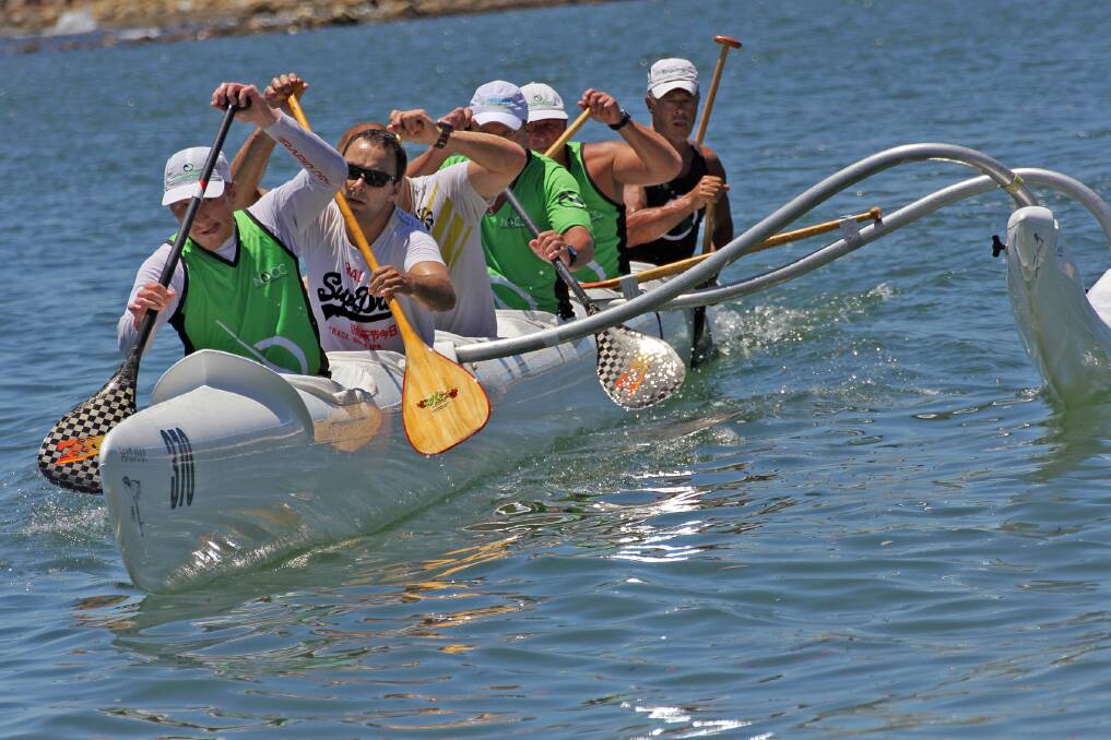 POWERFUL: The Newcastle men's long course crew.