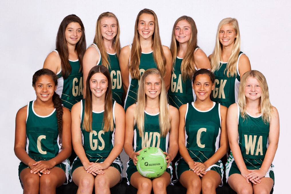 TOP PLAYERS: Newcastle Netball Association's under-15s first division team.