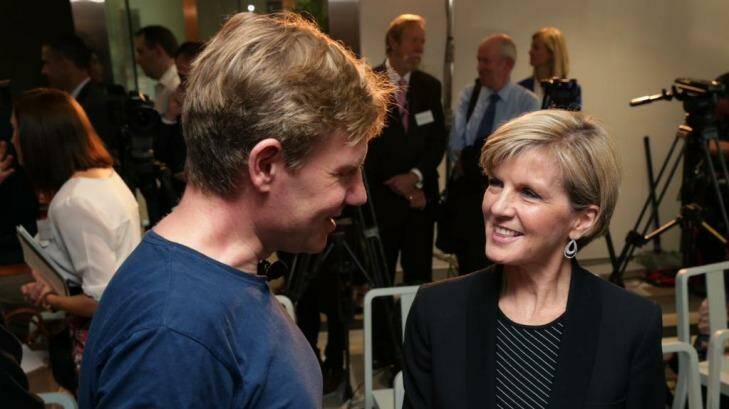 Dr Lomborg and Foreign Minister Julie Bishop earlier this year. Photo: DFAT