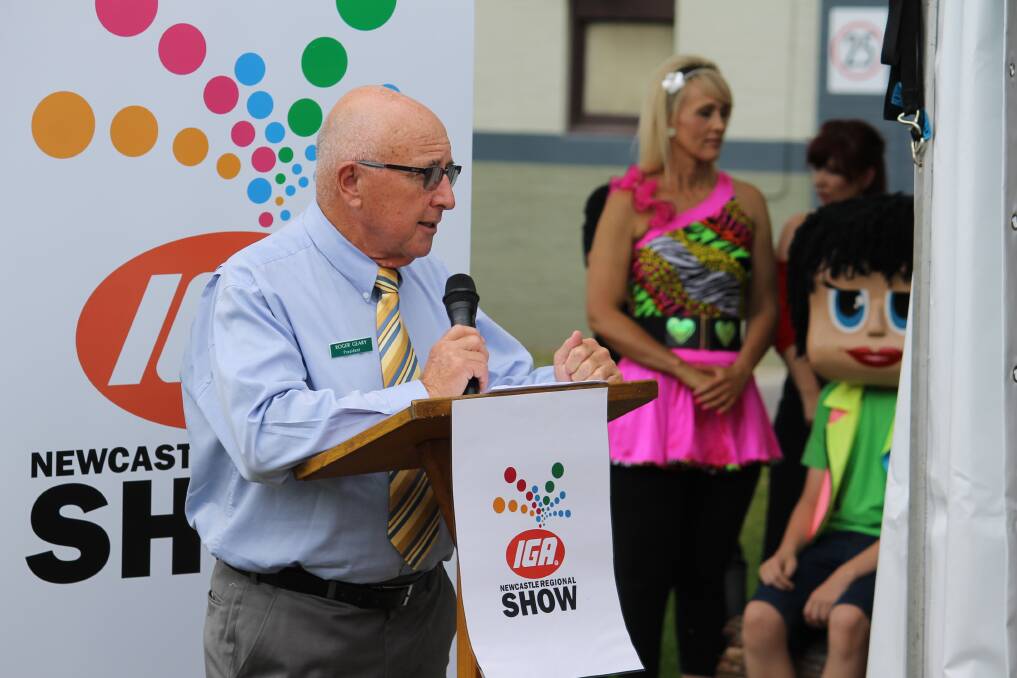Newcastle Regional Show president Roger Geary at the launch.