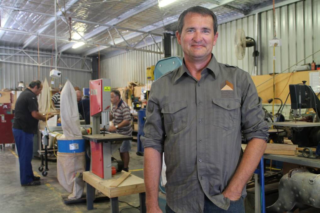 START-UP: Australian Men's Shed Association chief executive David Helmers at Windale Men's Shed.