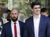 Thomas Sewell and Jacob Hersant pleaded guilty to a violent affray in Cathedral Ranges State Park. (Con Chronis/AAP PHOTOS)