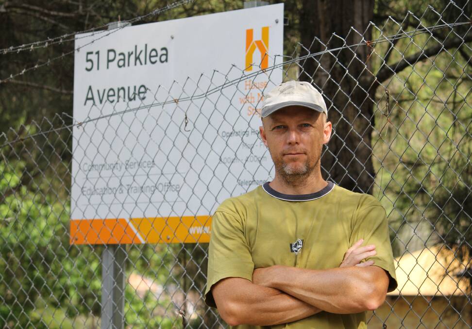 CONCERNS REMAIN: Croudace Bay resident Rob Lavell at the proposed development site on Parklea Avenue.