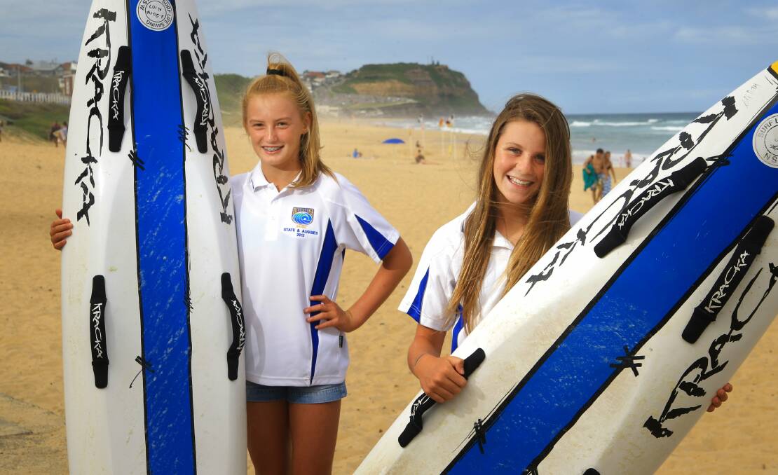 TOP COMP: Nicola Owen and Amelia Ross (under-14s) are among Hunter surf life savers selected to contest the challenging state interbranch titles in December.