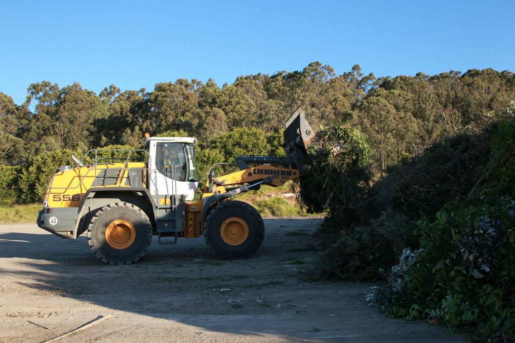 TIDY: Green waste is sorted at the Summerhill Waste Management Centre.