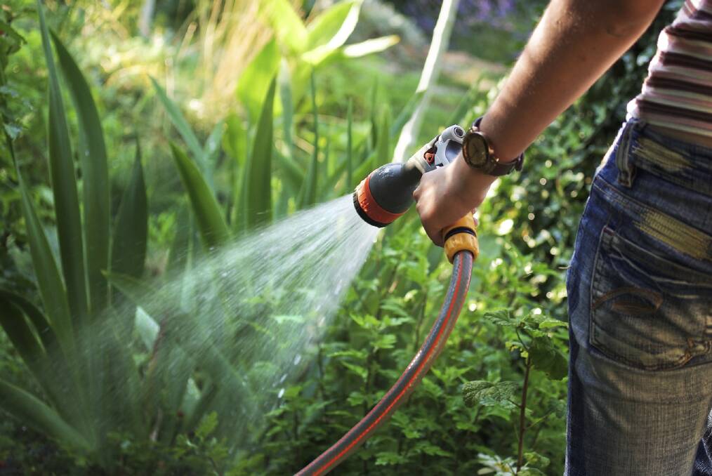 CONSERVING: Waterwise rules  mean  hand-held hoses must be fitted with a trigger nozzle.