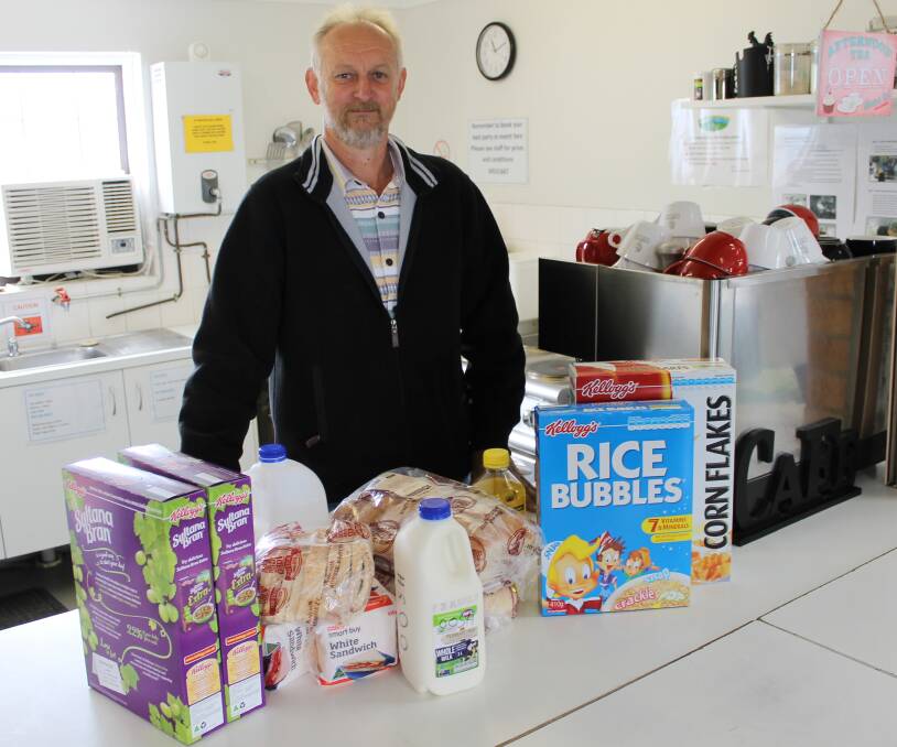 FEEDING 30: Sugarvalley Neighbourhood Centre volunteer George Ditz in the kitchen, ready to hand out food.