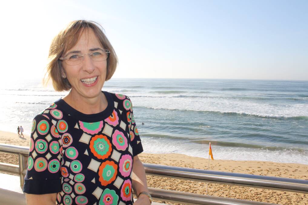 GO WELL: Professor Katherine Clark, director and area director of palliative care services at the Calvary Mater Newcastle, at Cooks Hill Surf Club.
