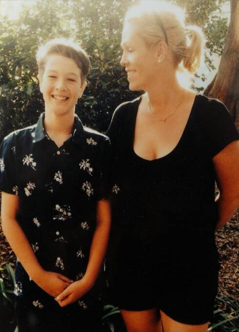 COPY PHOTO of Luca Raso and Michelle Degenhardt. Michelle, of Soldiers Point, is pushing for a coronial inquest into the death of her son Luca Raso, 13. Luca died of peritonitis as a result of appendicitis which his GP failed to identify. Picture: Max Mason-Hubers MMH