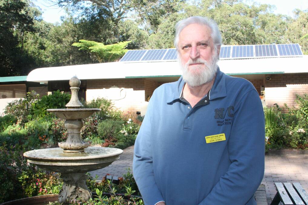 WINNER: Chairman Kevin Stokes at the Hunter Region Botanic Gardens 