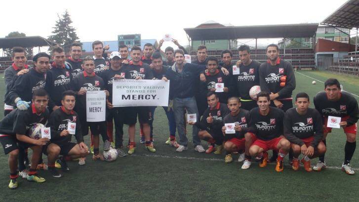 Deportes Valdivia shows its support for mercy for Andrew Chan and Myuran Sukumaran. Photo: Supplied