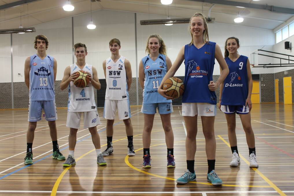 CHAMPIONSHIP CHANCE: NSW Country basketball representatives Alex Clinton, Connor Edwards, Ethan Dawber, Kayla McSpadden, Josie Pinkerton and Isabel Palmer.