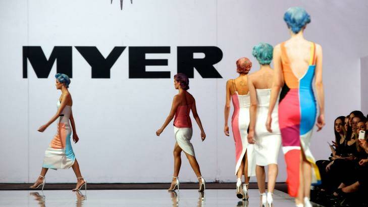 Investors see Myer facing more competition from a reinvigorated David Jones and a raft of newly arrived fashion competitors. Photo: Steven Siewert