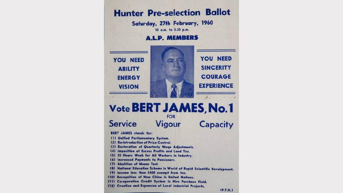 Election materials for Albert James 