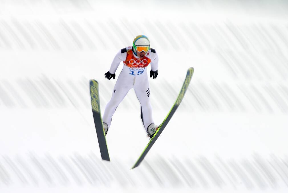 Armin Bauer of Italy competes during the Nordic Combined Men's Individual LH on day 10 of the Sochi 2014 Winter Olympics at RusSki Gorki Jumping Center on February 18, 2014 in Sochi, Russia. Photo: GETTY IMAGES