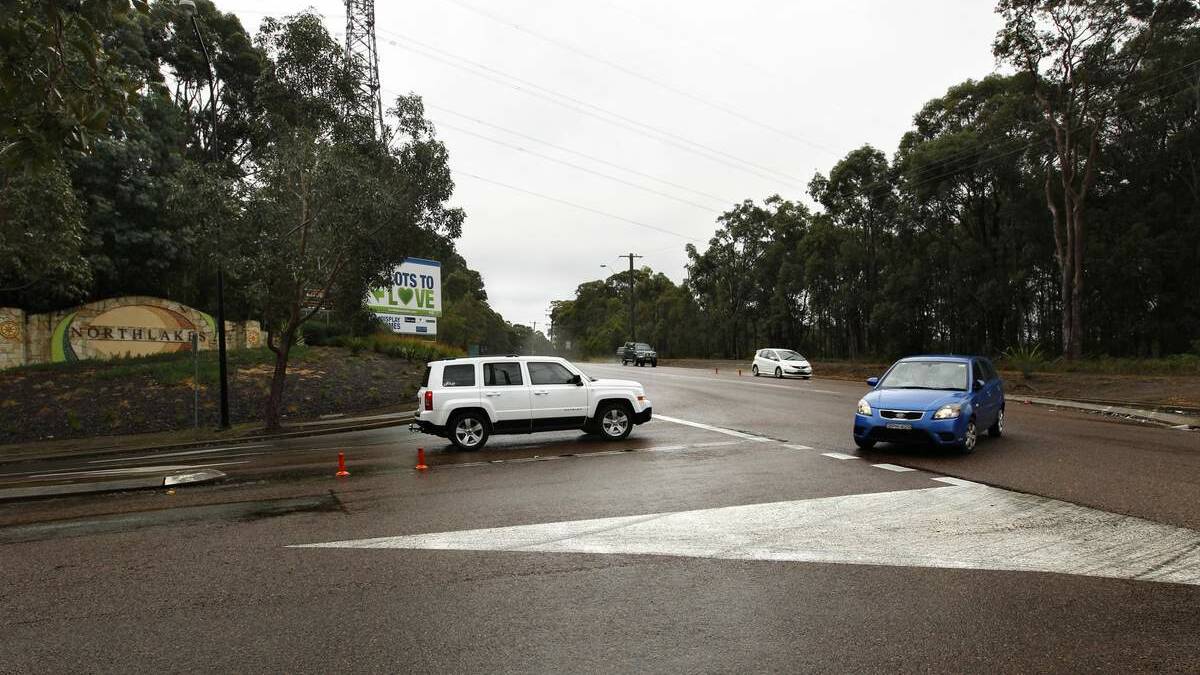 The Minmi Road-Northlakes Drive intersection.