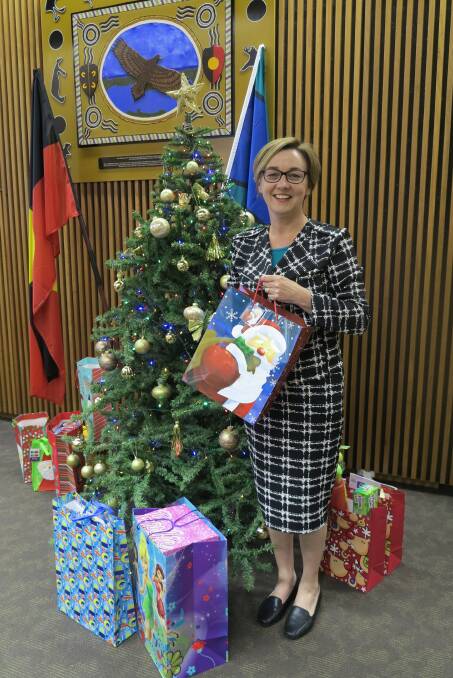 Lake Macquarie mayor Jodie Harrison launches the 2014 Mayor's Christmas Toy Appeal.