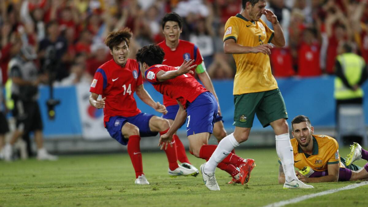 The goal from South Korea's Son Heung-Min that took the match into extra-time. Picture: Darren Pateman
