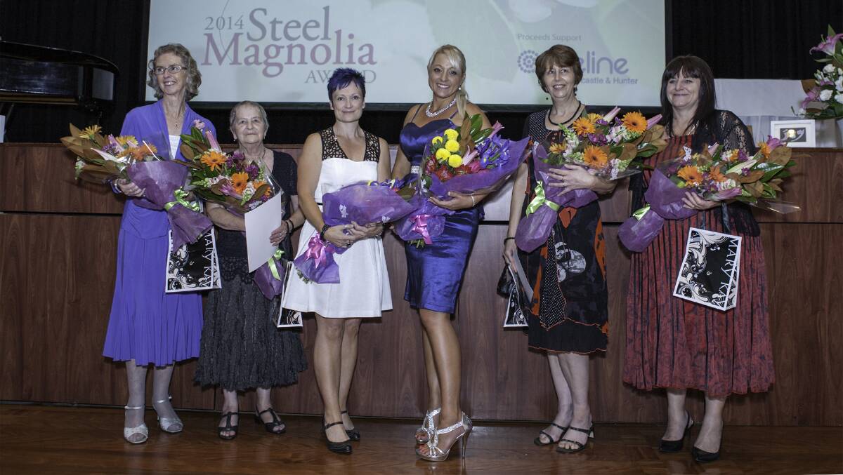 2014 Steel Magnolia Finalists, from left Diane Hyett, Lorraine Sandlant, Michelle Davis, Gwendalyn Burt, Julie Lewis and Susanne Jenkins. Photo: Elena Gan. 
