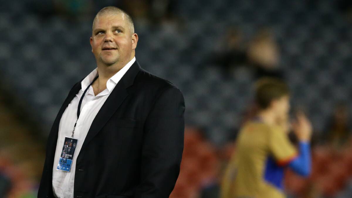 Nathan Tinkler at  Hunter Stadium before the Jets game on April 17.