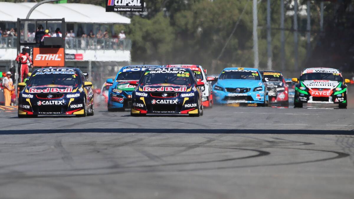 Round one of the V8 Supercars Championship series underway at the Clipsal 500 in Adelaide: Picture: Getty