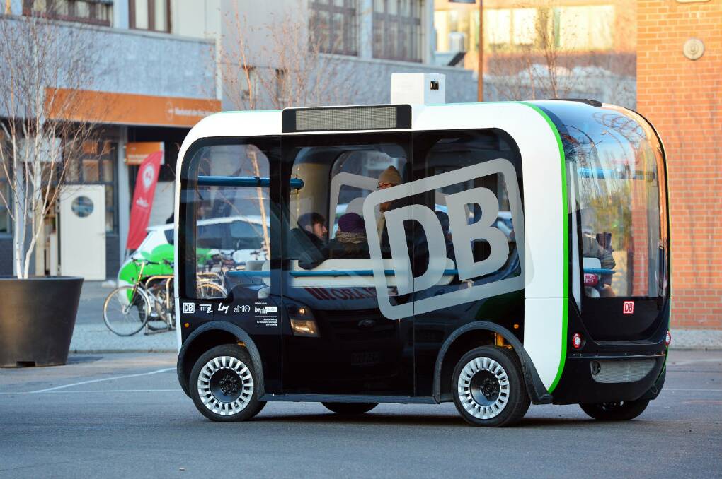 An Olli driverless bus.