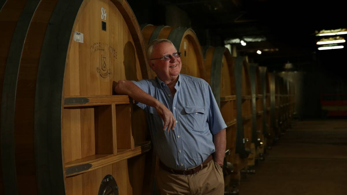 CRAFT-MASTER: Bruce Tyrrell of Tyrrell's Wines. Picture: Simone De Peak