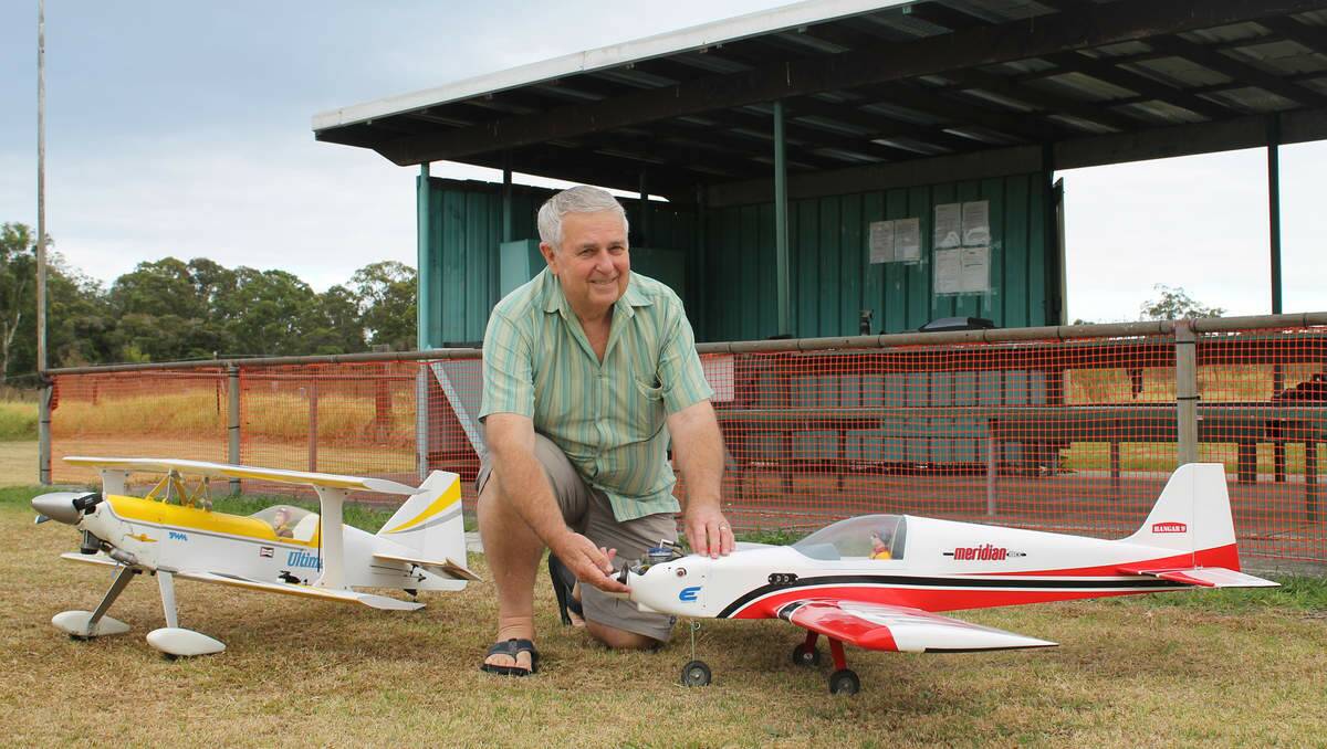 FEE FURORE: Lake Macquarie Miniature Aircraft Club treasurer Brian Stevens at the clubhouse in Teralba.