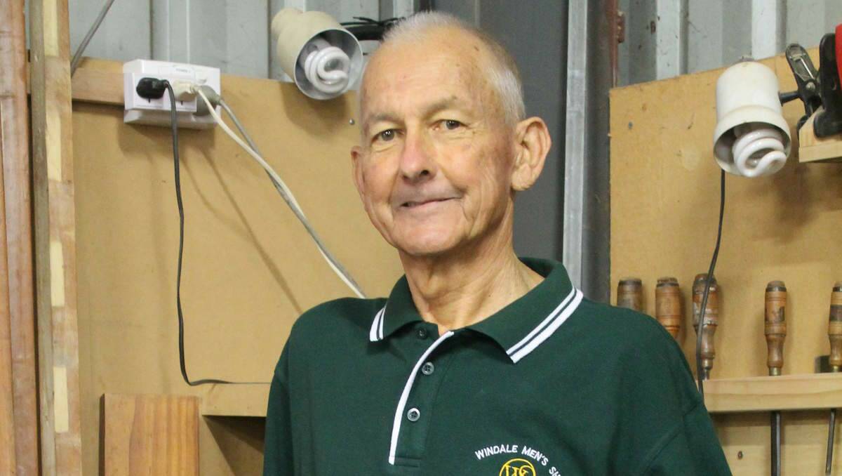 TOP AWARD: Lake Macquarie Volunteer of the Year Donald Spence at the Windale Men's Shed.