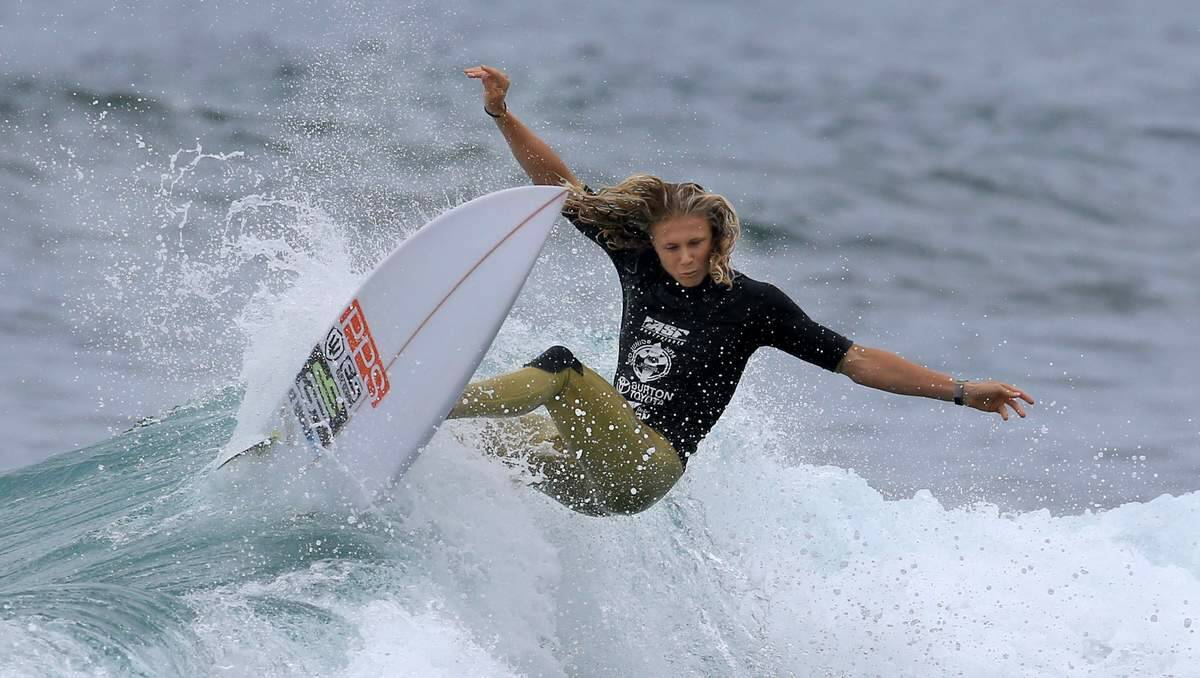 CARVING: James McMorland competing in heat 14 of the pro junior.
