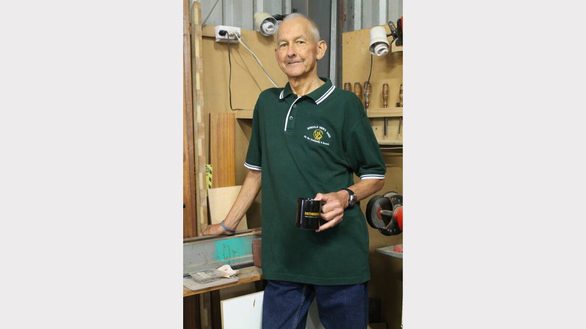 TOP AWARD: Lake Macquarie Volunteer of the Year Donald Spence at the Windale Men's Shed.