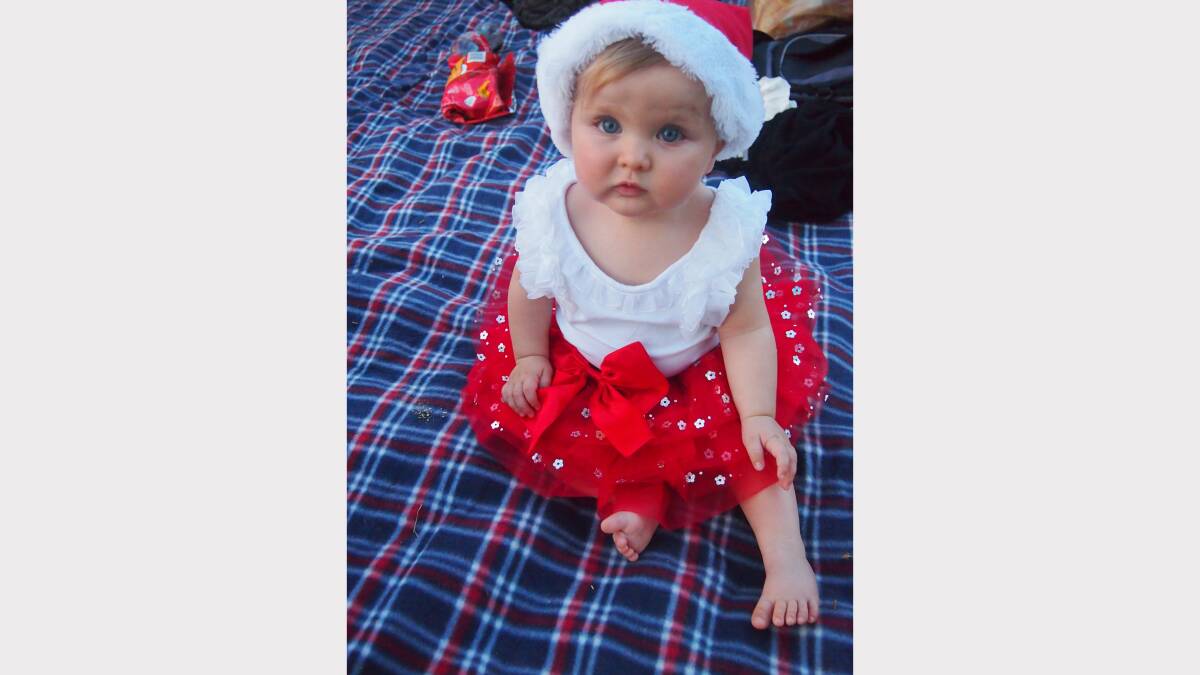 Lilah Clair, 7 months, Blackalls Park at Newcastle Permanent annual Carols By Candlelight, Speers Point Park.