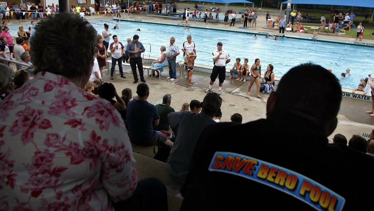 ENGAGE US: Beresfield pool users held a rally when they were not consulted by the council over operating hours.