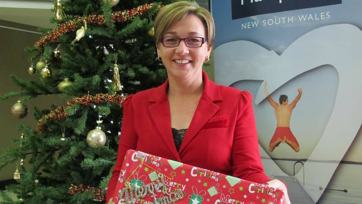 Lake Macquarie Mayor Jodie Harrison prepares for the council's Christmas Toy Appeal, to be launched at Carols by Candlelight