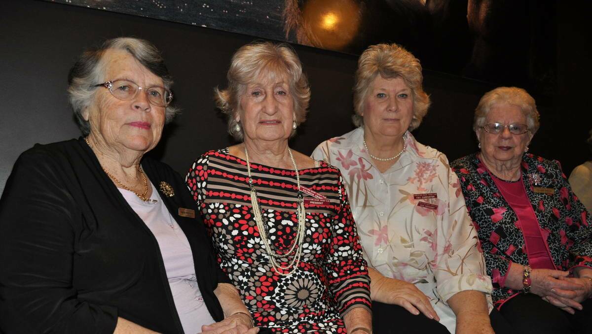 CLOSE KNIT: Charlestown Square Tuesday Club present and former presidents Marie Shepherd, Patricia Craig, Fay Carpenter and Colleen Bisson.