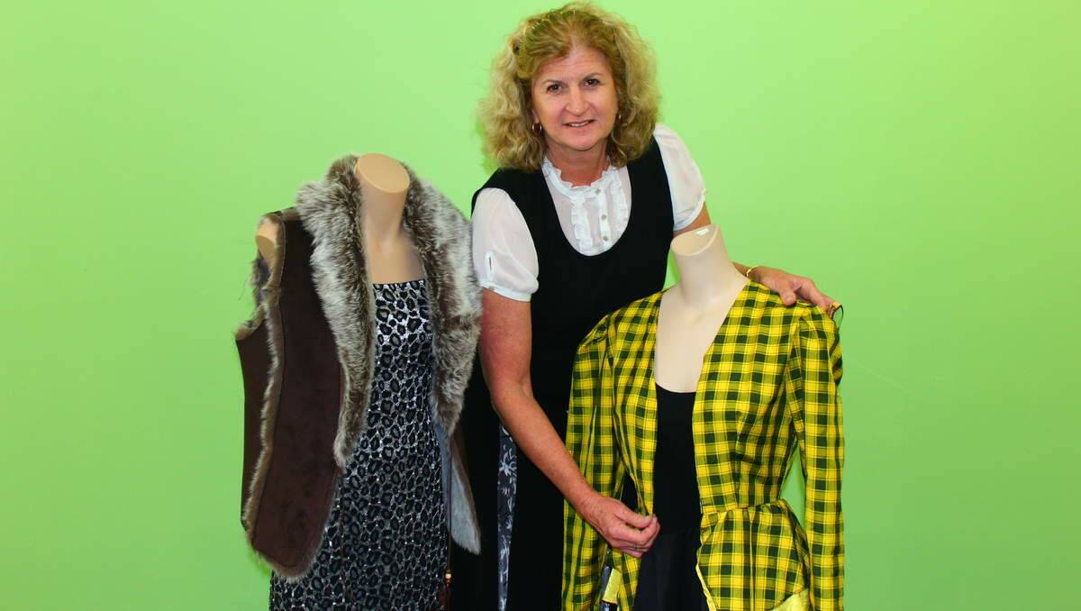  Samaritans retail co-ordinator Pauline Cellers with preloved clothes.