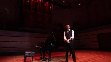 Jazz pianist, Terence Koo has re-imagined the Last Post on piano, violin and double bass. Picture Jonathan Carroll 