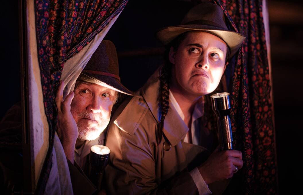 Tim Mallon, Sarah Moran in The 39 Steps. Picture by Floyd Mallon