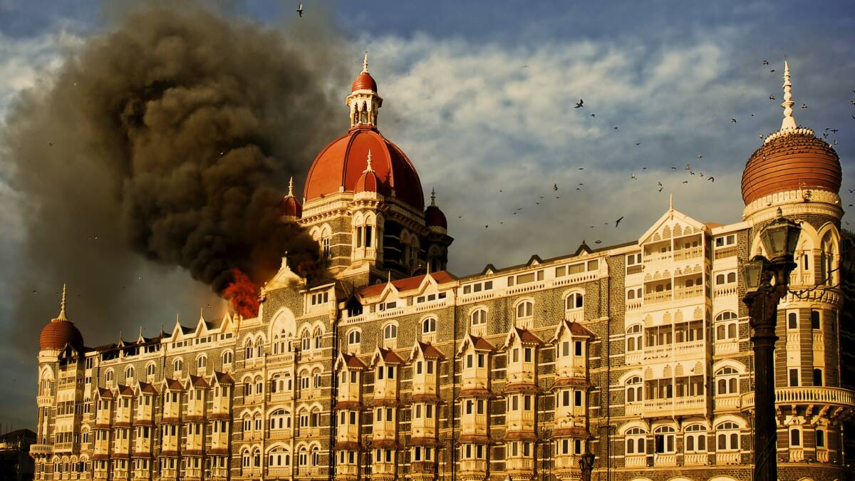 House of war: A still from the movie One Less God, which is set during the 2008 siege of the Taj Mahal Palace Hotel in Mumbai, India.