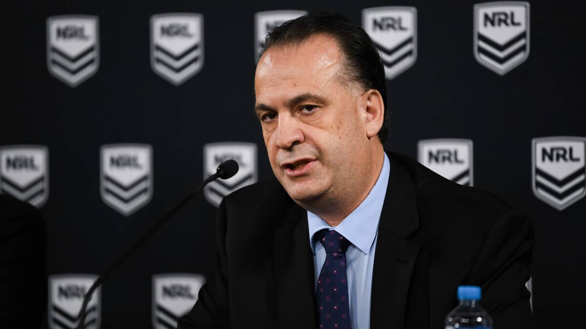 Peter V'Landys says NRL clubs will need to overhaul their expenditure in a bid to survive. Picture: NRL Imagery