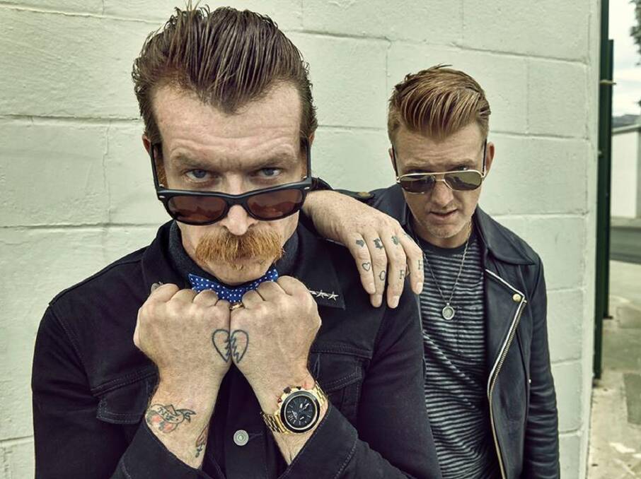STAR POWER: Jesse Hughes and Josh Homme, of Eagles of Death Metal. 