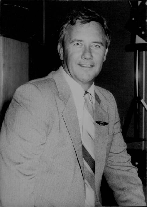 CONFIDENCE: Michael Wansey, pictured in 1985 after buying Rebel Air and restructuring the company with the aim of becoming a "competitive charter operator". He had stepped down from the NBN TV board 18 months before.