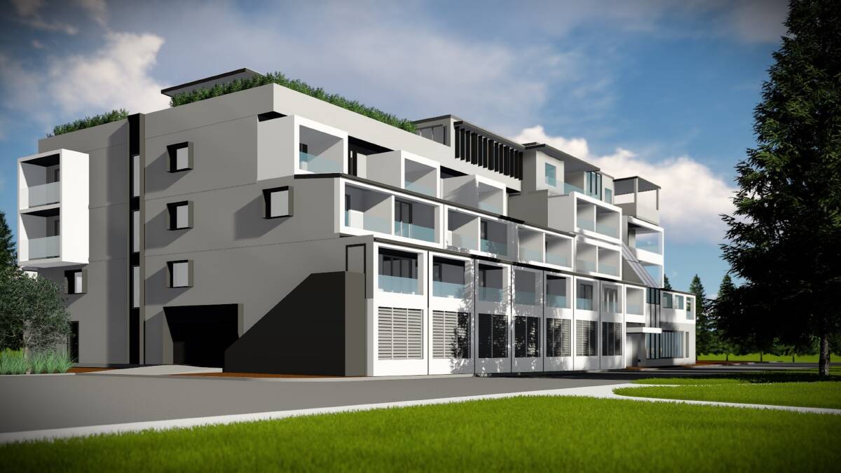 MAKEOVER: Artist's impression of how the Newcastle Beach Hotel building in Newcastle East will look once it is turned into 23 apartments. Picture: EJE Architecture