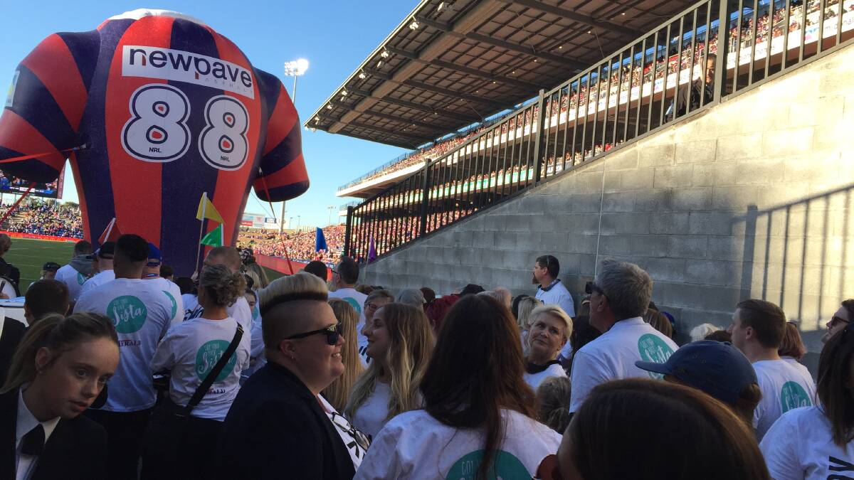 Watch thousands of Knights fans ‘say no’ to domestic violence