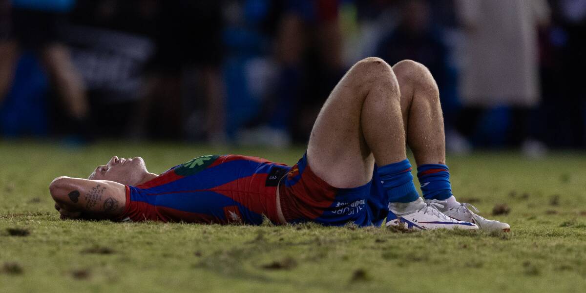 Knights skipper Kalyn Ponga after last week's loss to Sydney Roosters. Picture by Jonathan Carroll