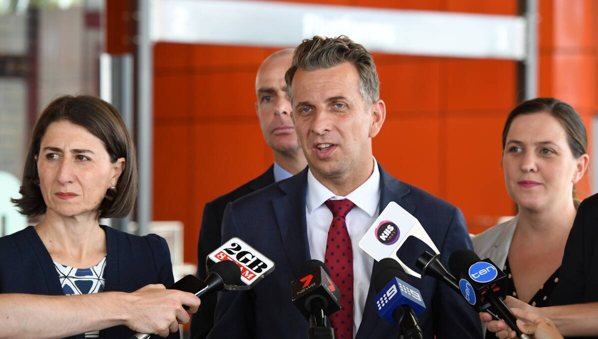 ACTIVE: Transport Minister Andrew Constance in Sydney. Picture: Peter Rae