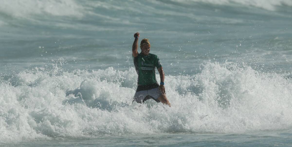 STANDOUT: Jackson Baker in action for Merewether in the decider. 