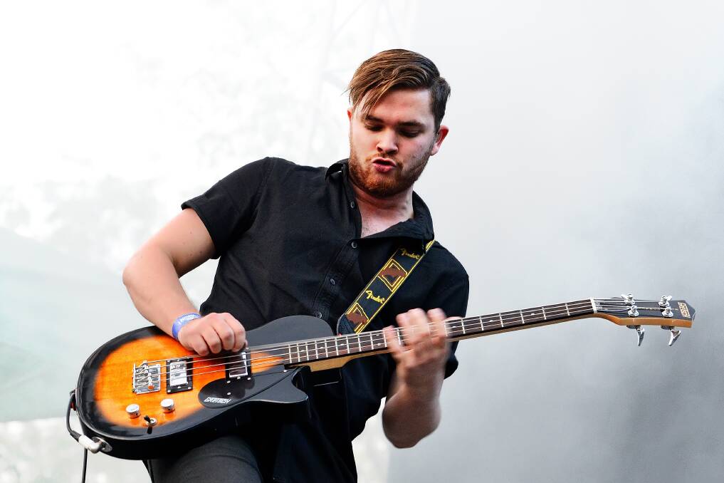 SHOW-STOPPER: Mike Kerr from English rock two-piece Royal Blood will certainly have people playing air guitar at Groovin The Moo.