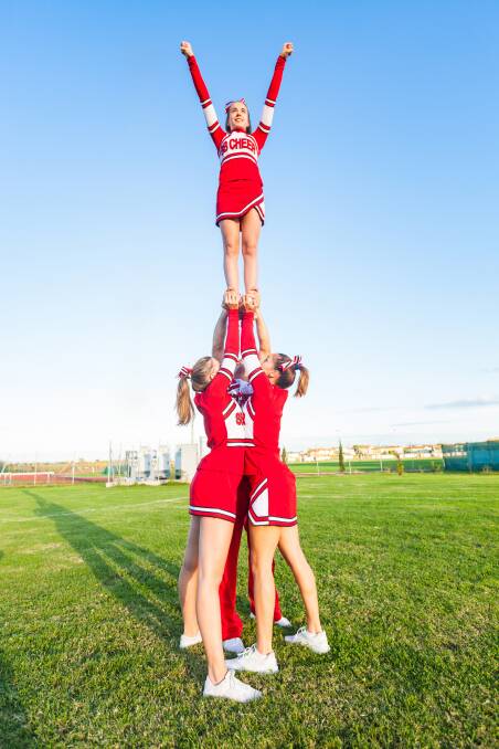 ACTIVE: Cheerleading consists of short routines featuring a combination of tumbling, dance, jumps, cheers, and stunting.